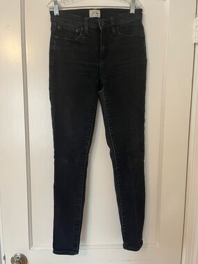 J. Crew Black Skinny Jeans — High-Rise Slim Fit